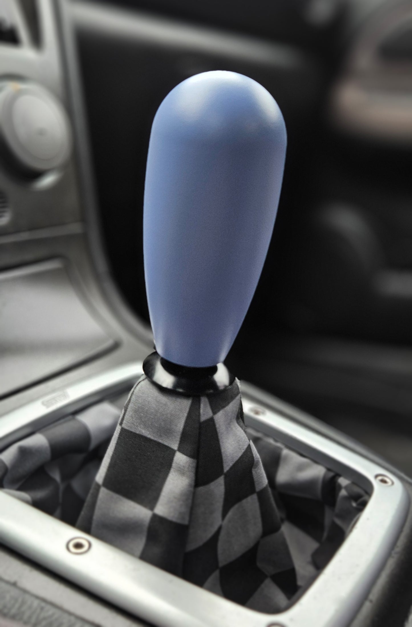 FROSTING - Periwinkle Blue Textured Grip Universal Weighted Shift Knob
