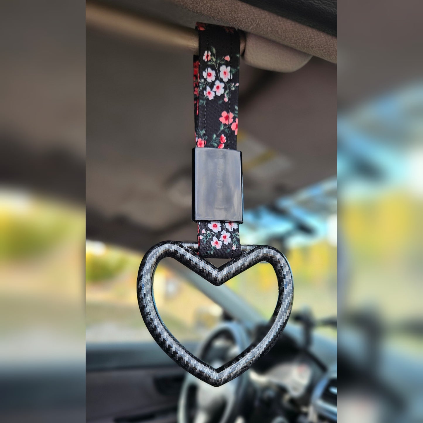 MISAKI - Black JDM Floral Blossom Tsurikawa