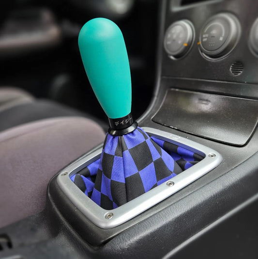 CHECKMATE - 90s Purple Retro Checker Universal Shift Boot