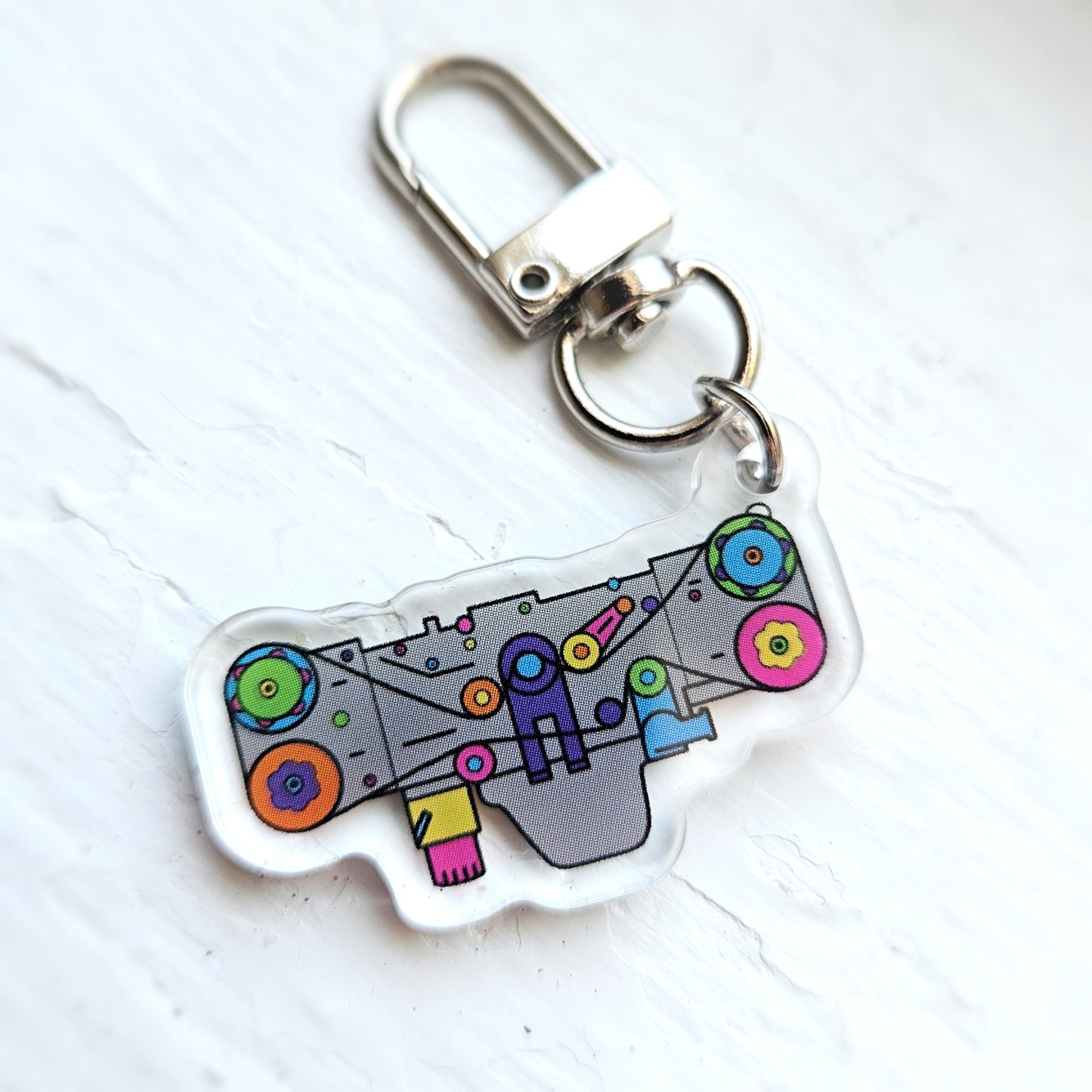 RAINBOW EJ - EJ25 Subaru Engine Acrylic Keychain