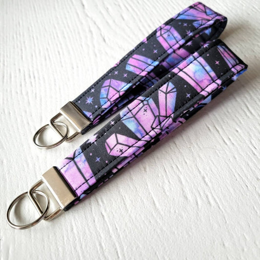 AURA Purple Crystal Keychain | Handmade