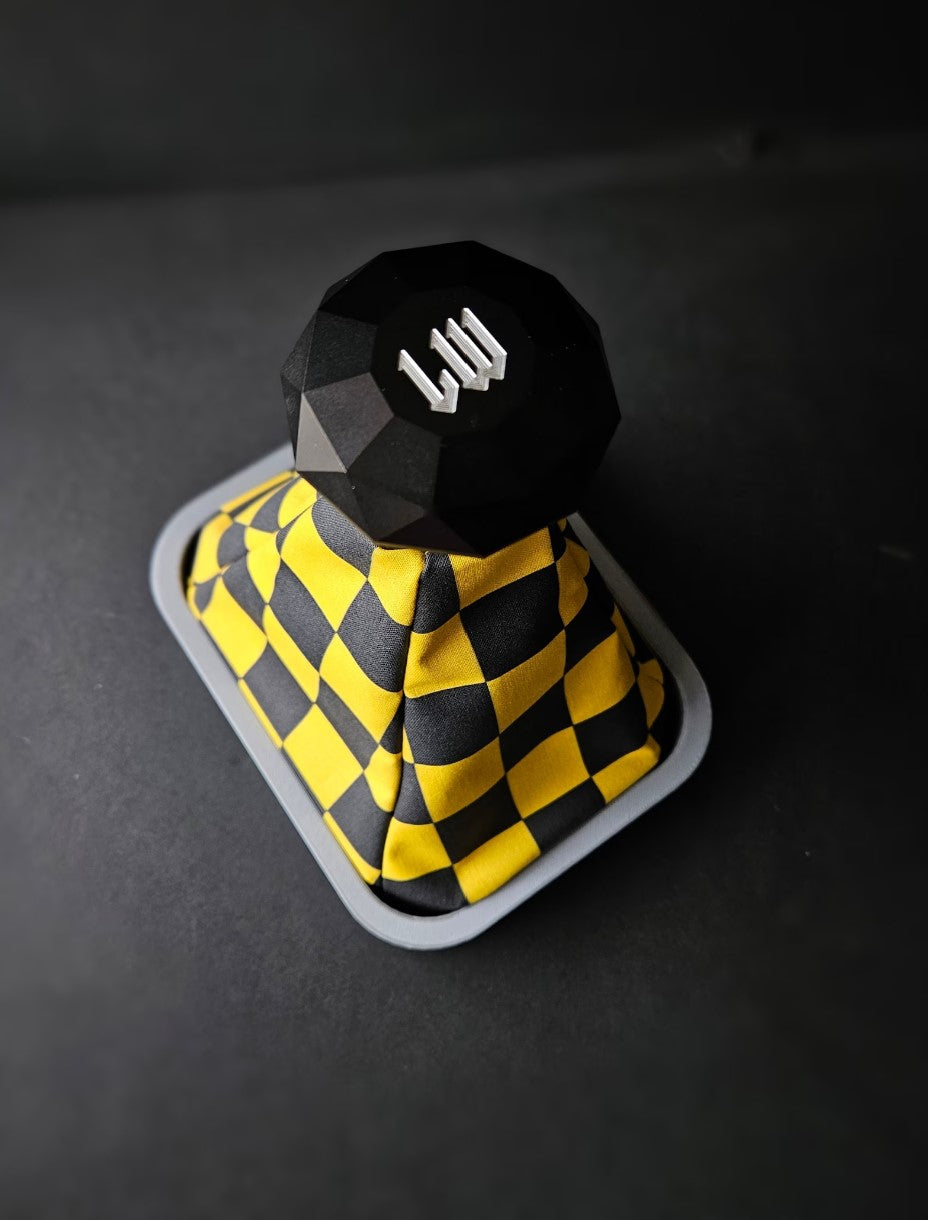 CHECKMATE Yellow Retro Shift Boot | 90s Checker Design