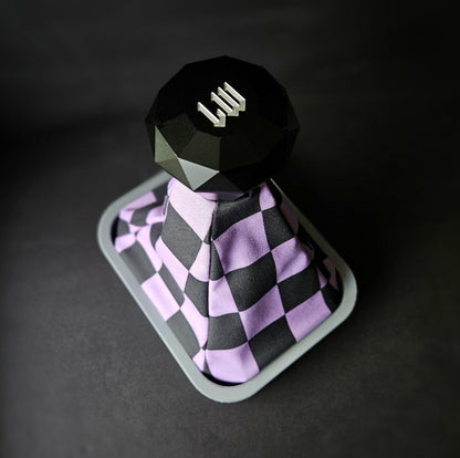 CHECKMATE - 90s Lavender Purple Retro Checker Universal Shift Boot