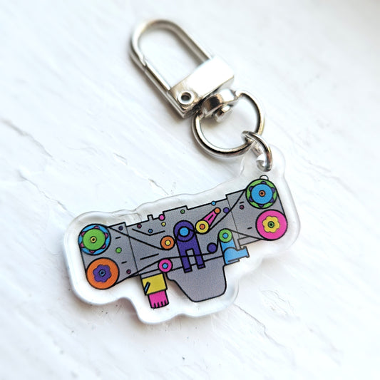 RAINBOW EJ - EJ25 Subaru Engine Acrylic Keychain